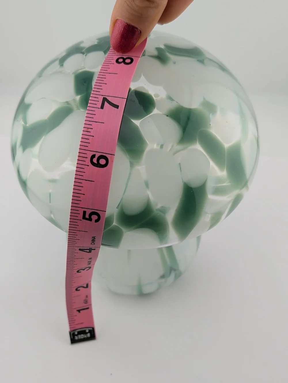 Fairy Light Toadstool Hand blown Glass